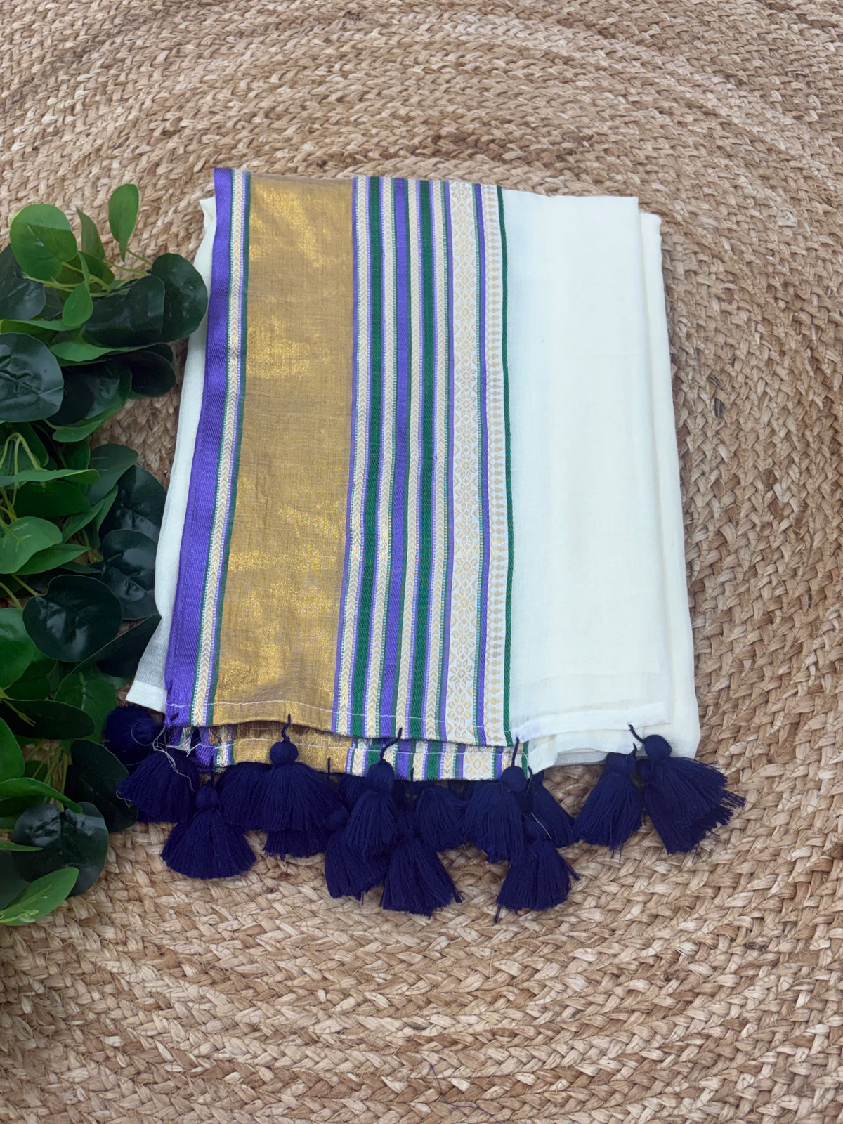 Neelambari Mul saree