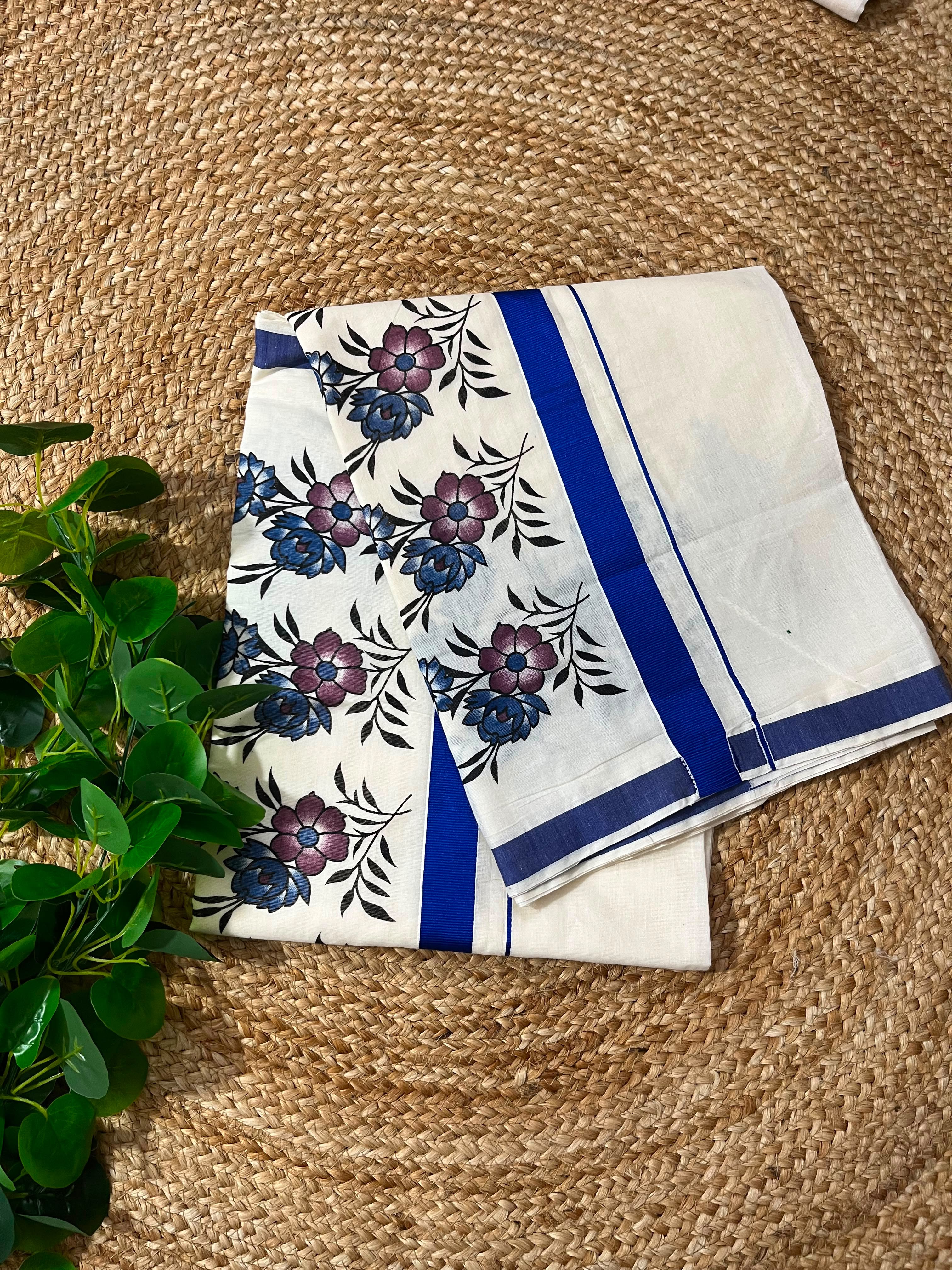 Floral  cotton Saree(Pushpam)