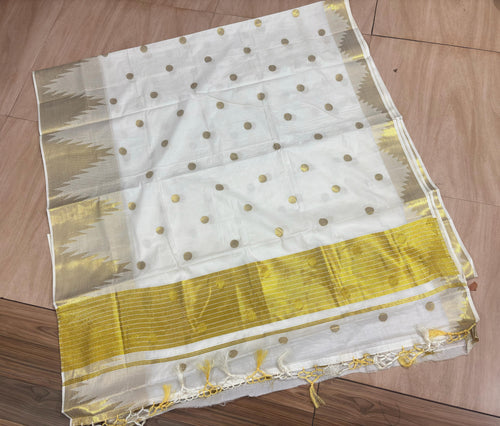 Cotton Big Temple Weave Saree