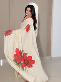 Pure cotton digital printed(red blossom)