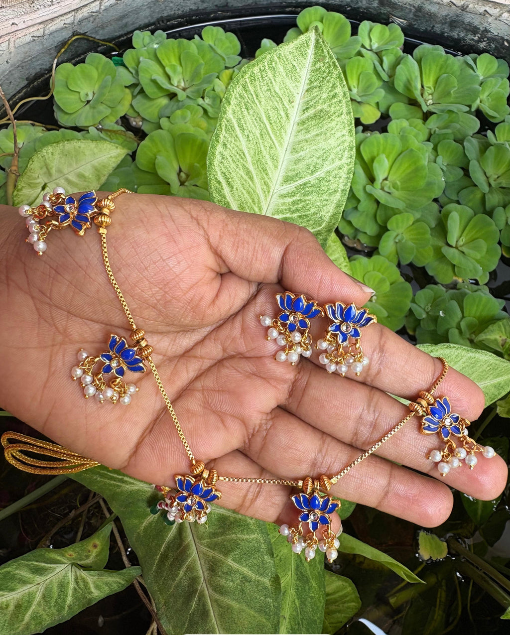Lotus with Pearl Necklace