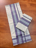 Silver Color Fancy Set Mundu