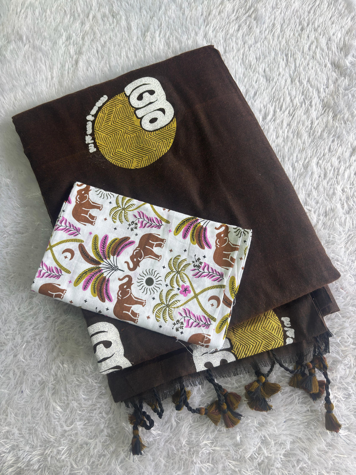 Achan and Amma khadi Cotton Saree