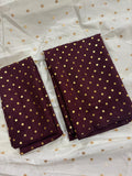 Dots & Diamond Davani Set – Geometric Half-Saree with Georgette Shawl