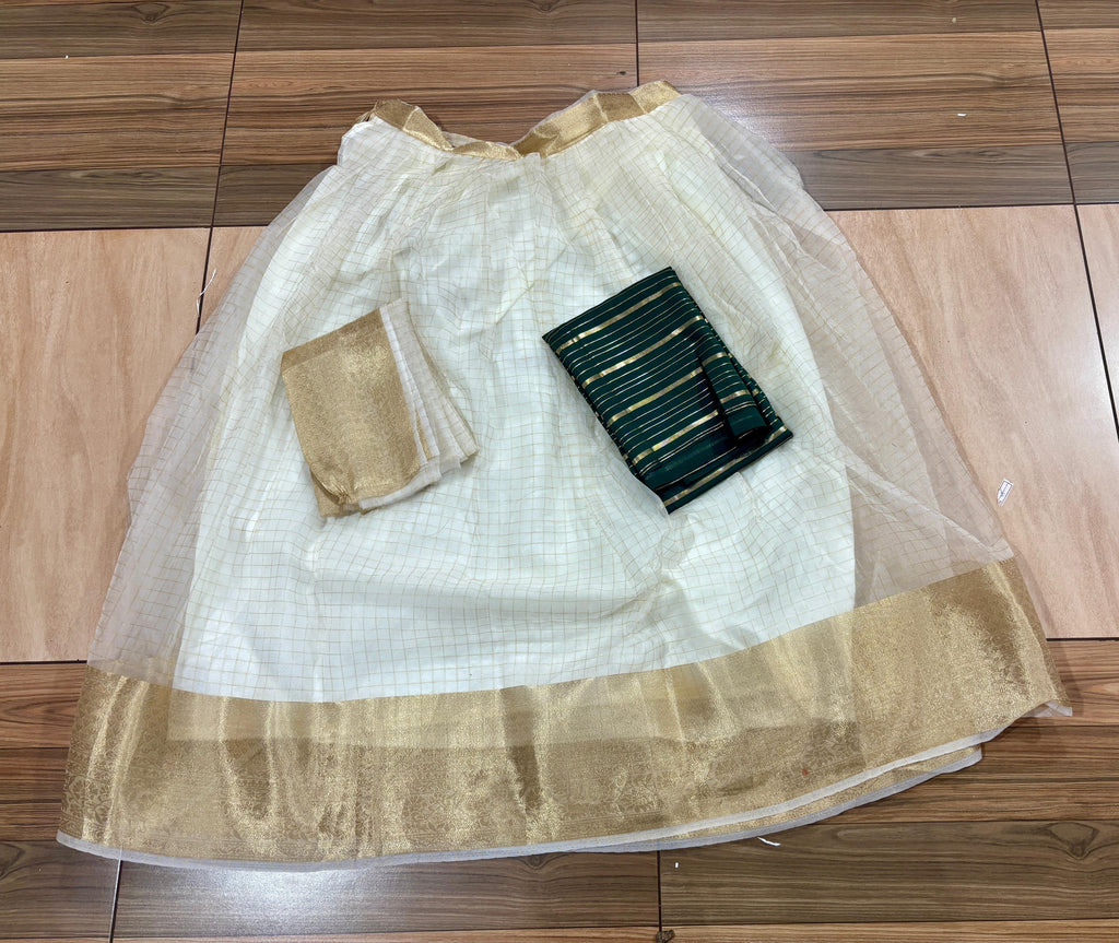 Contrast Checks Davani skirt stitched