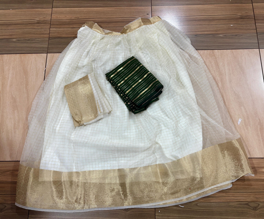 Contrast Checks Davani skirt stitched