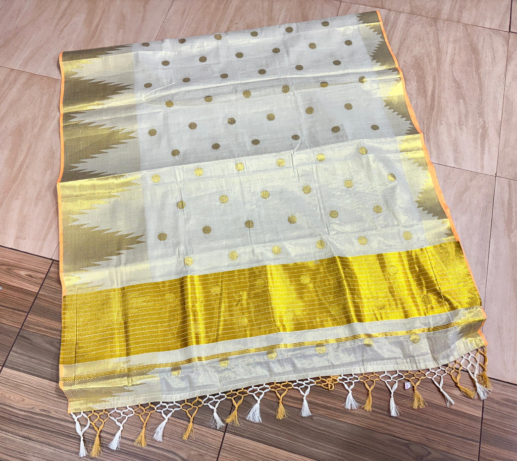 Kaavyam:Handloom Replica tissue saree