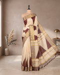 Coffee Brown Temple Saree