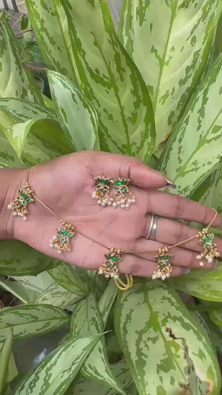 Lotus with Pearl Necklace