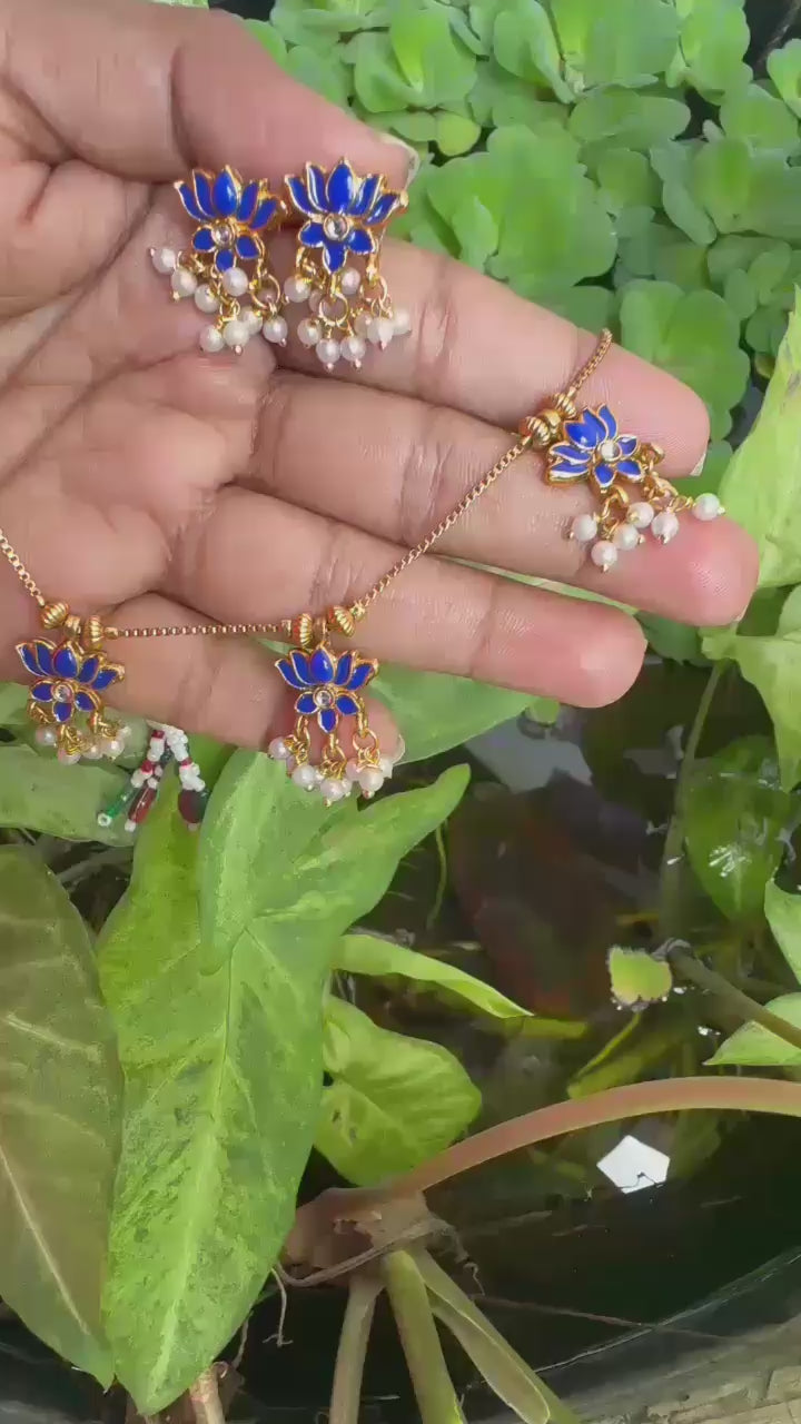 Lotus with Pearl Necklace